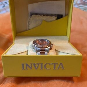 Invicta Men's Two-Tone Silver and Rose Gold Watch